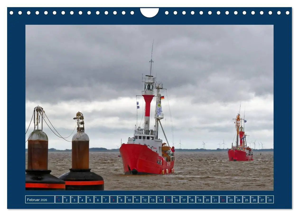Bild: 9783516032437 | Feuerschiffe - Borkum Riff - Elbe 1 - Deutsche Bucht (Wandkalender...