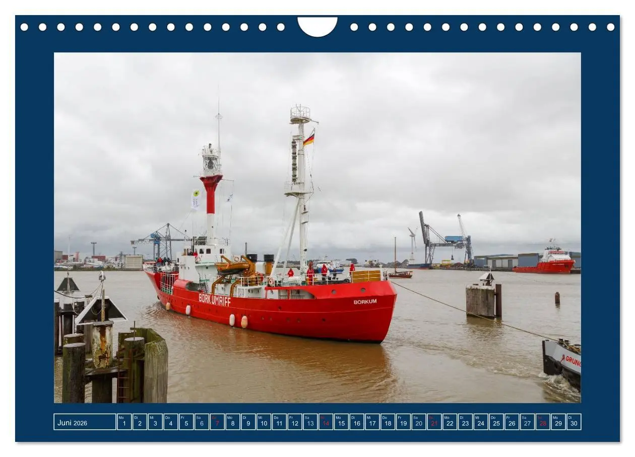 Bild: 9783516032437 | Feuerschiffe - Borkum Riff - Elbe 1 - Deutsche Bucht (Wandkalender...
