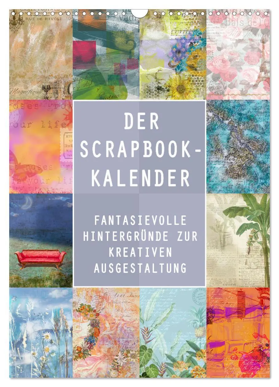 Cover: 9783516342437 | Der Scrapbook-Kalender:Fantasievolle Hintergründe zur kreativen...
