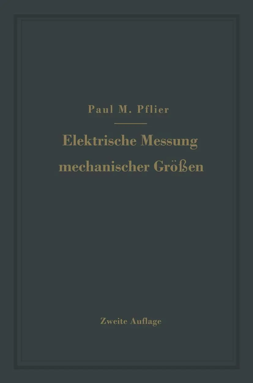 Cover: 9783642902437 | Elektrische Messung mechanischer Größen | Paul M. Pflier | Taschenbuch