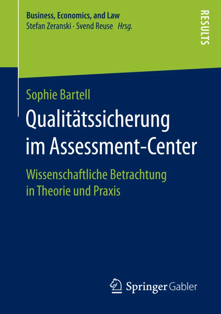 Cover: 9783658152437 | Qualitätssicherung im Assessment-Center | Sophie Bartell | Taschenbuch