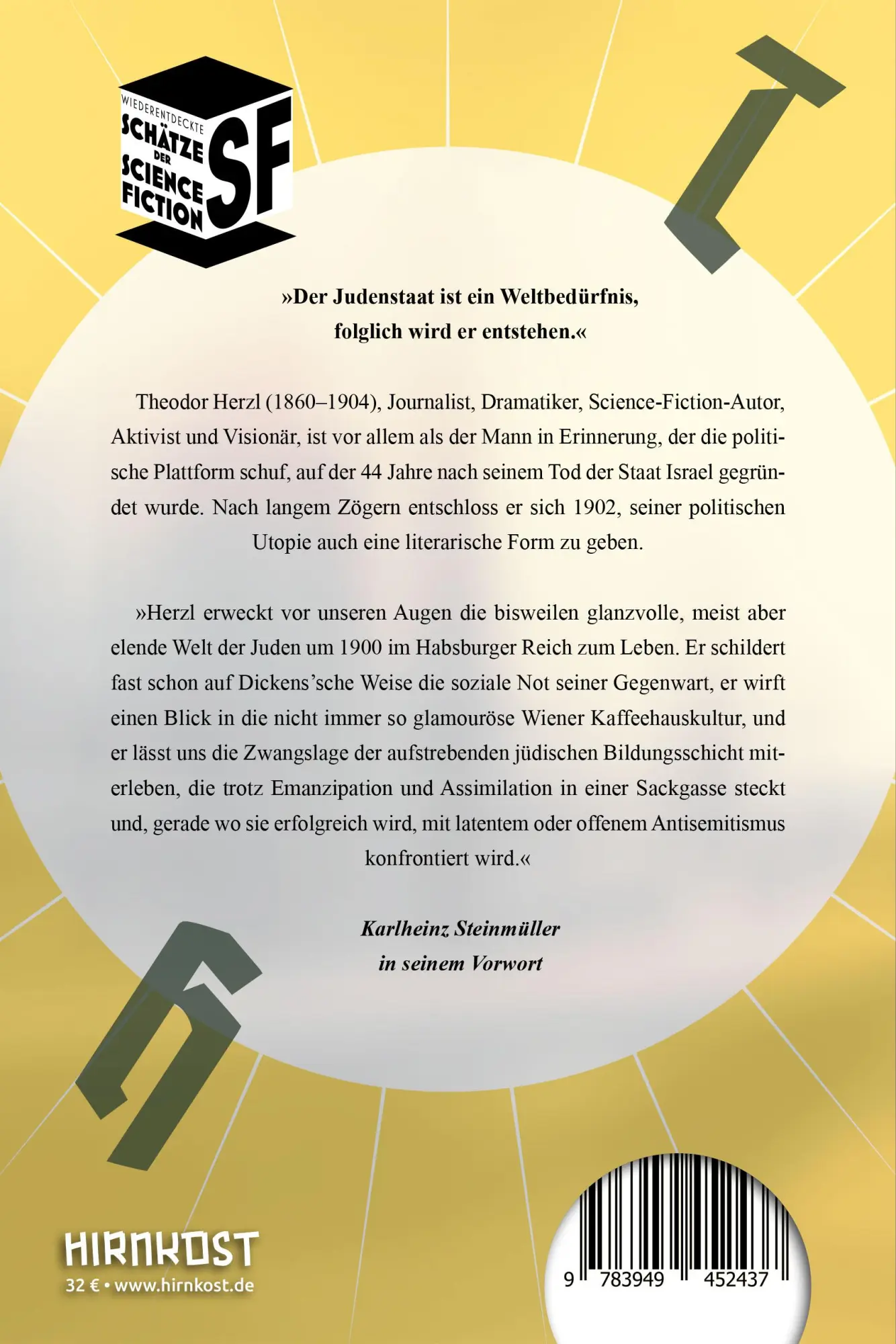 Rückseite: 9783949452437 | Altneuland | Theodor Herzl | Buch | 392 S. | Deutsch | 2023