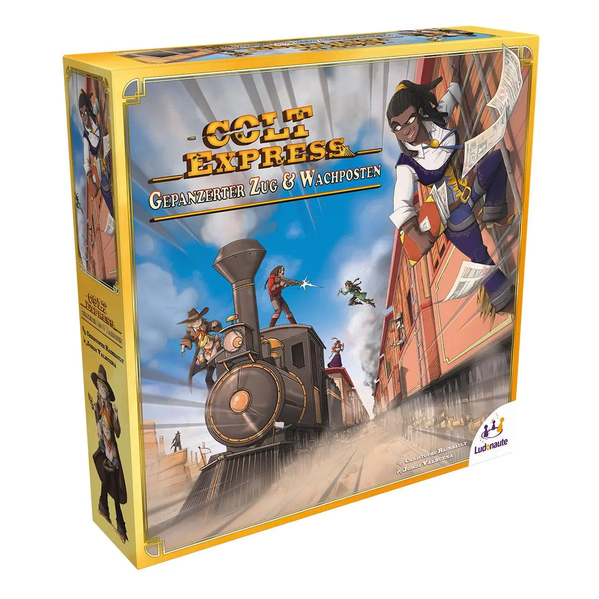 Cover: 3760269592537 | Colt Express - Gepanzerter Zug &amp; Wachposten | Ludonaute | Spiel | 2022