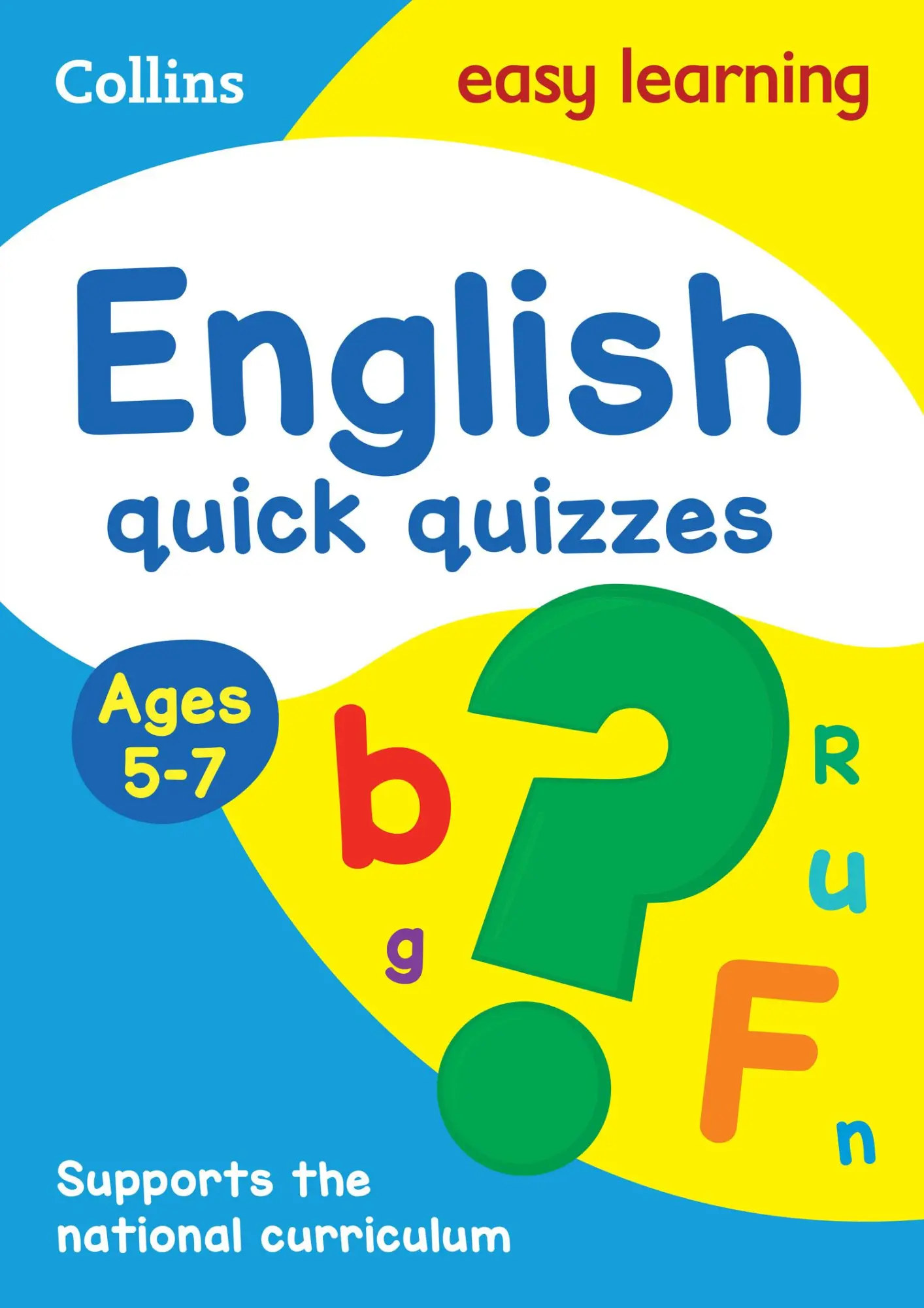 Cover: 9780008212537 | English Quick Quizzes Ages 5-7 | Ideal for Home Learning | Learning