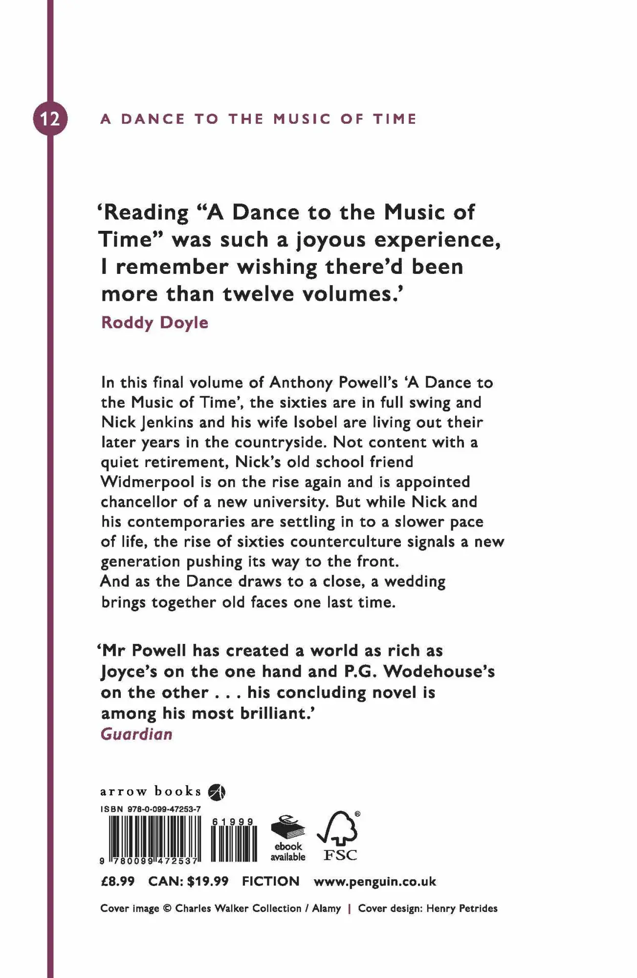 Rückseite: 9780099472537 | Hearing Secret Harmonies | Anthony Powell | Taschenbuch | 288 S.