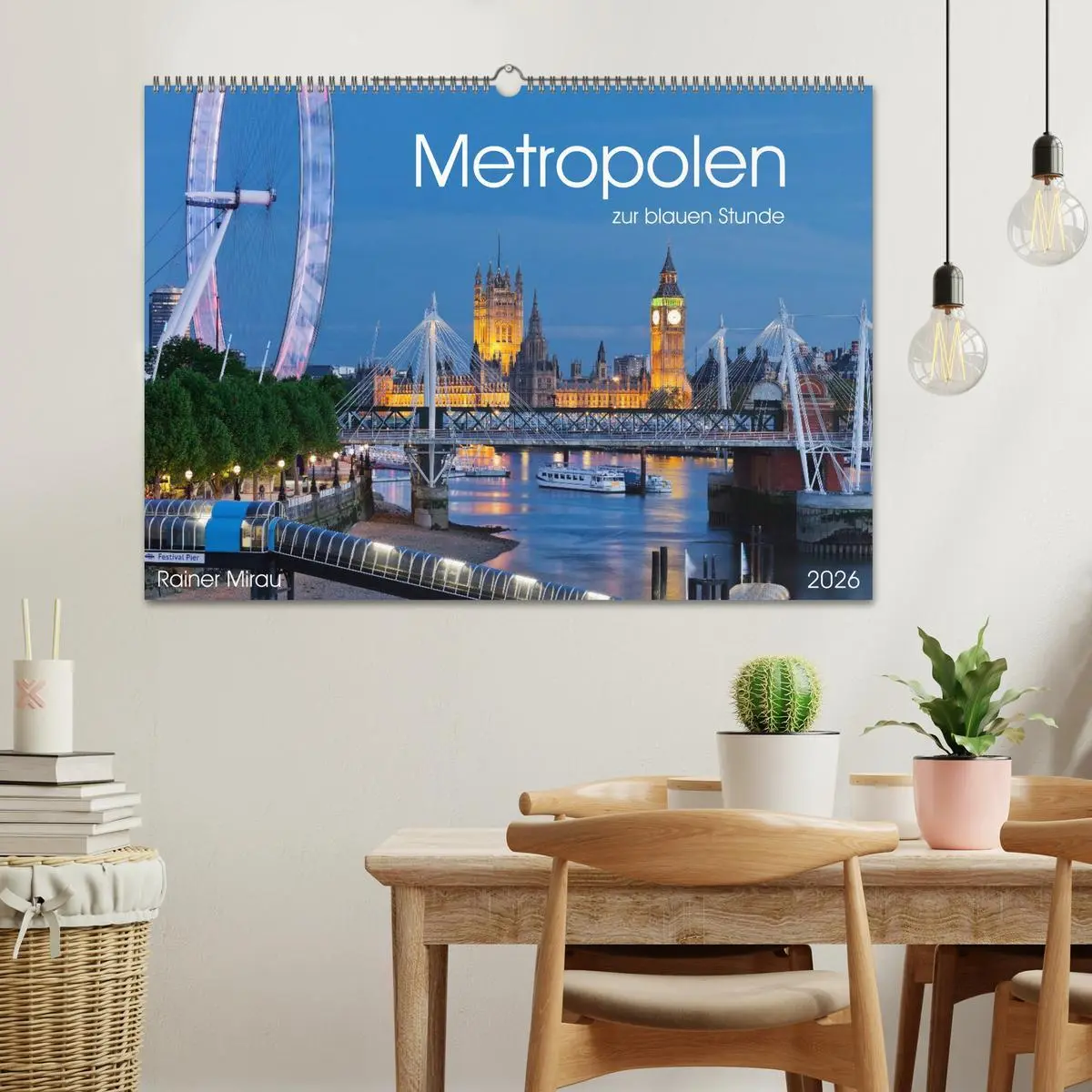 Bild: 9783516022537 | Metropolen zur blauen Stunde 2026 (Wandkalender 2026 DIN A2 quer),...