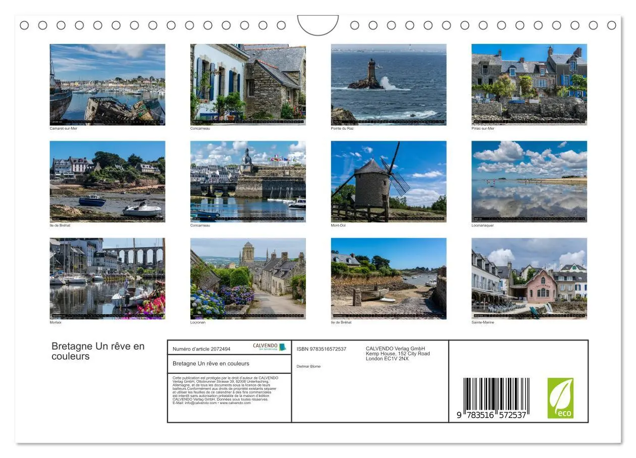 Bild: 9783516572537 | Bretagne Un rêve en couleurs (Calendrier mural 2026 DIN A4...