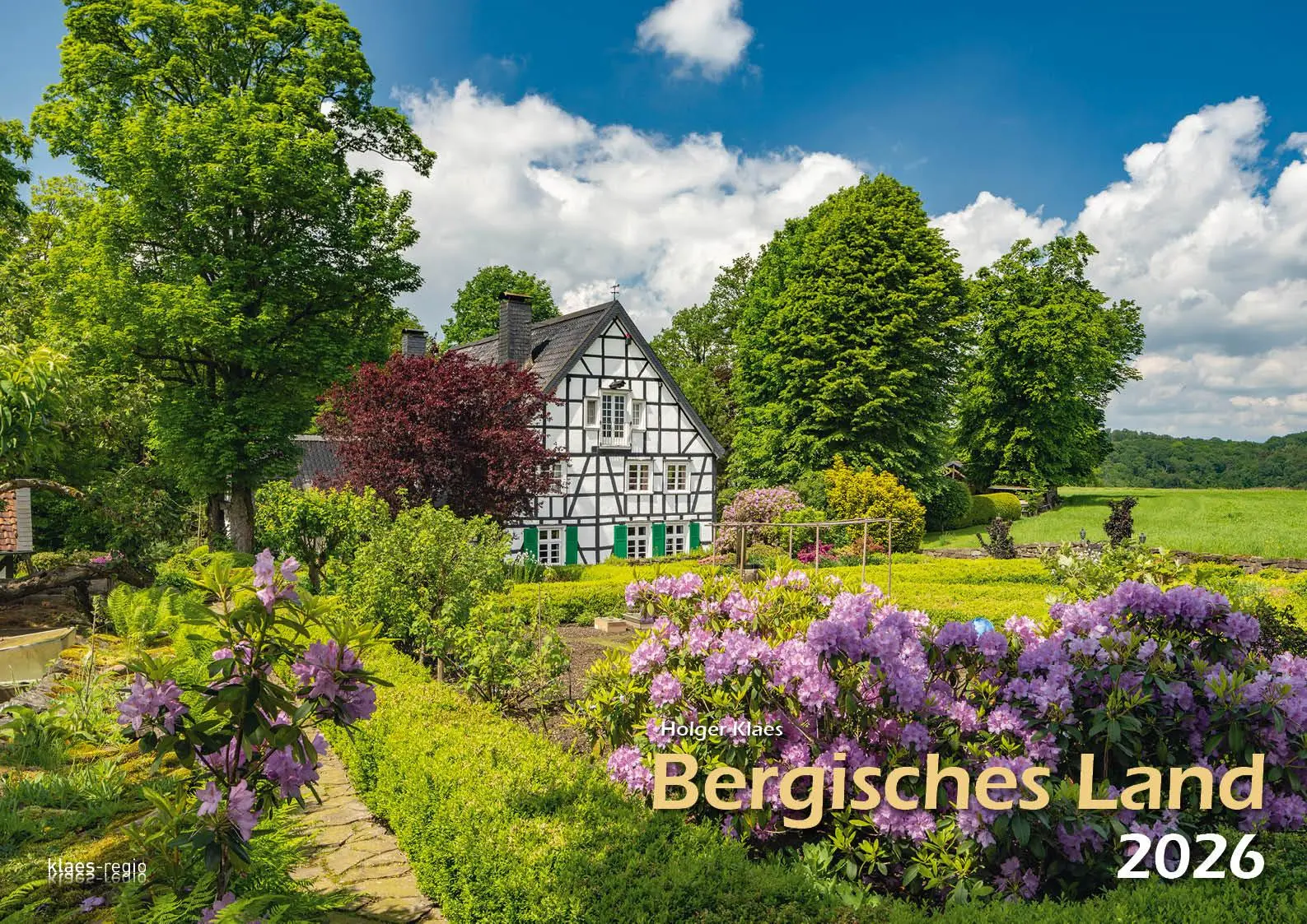 Cover: 9783965352537 | Bergisches Land 2026 Bildkalender A3 quer, spiralgebunden | Klaes