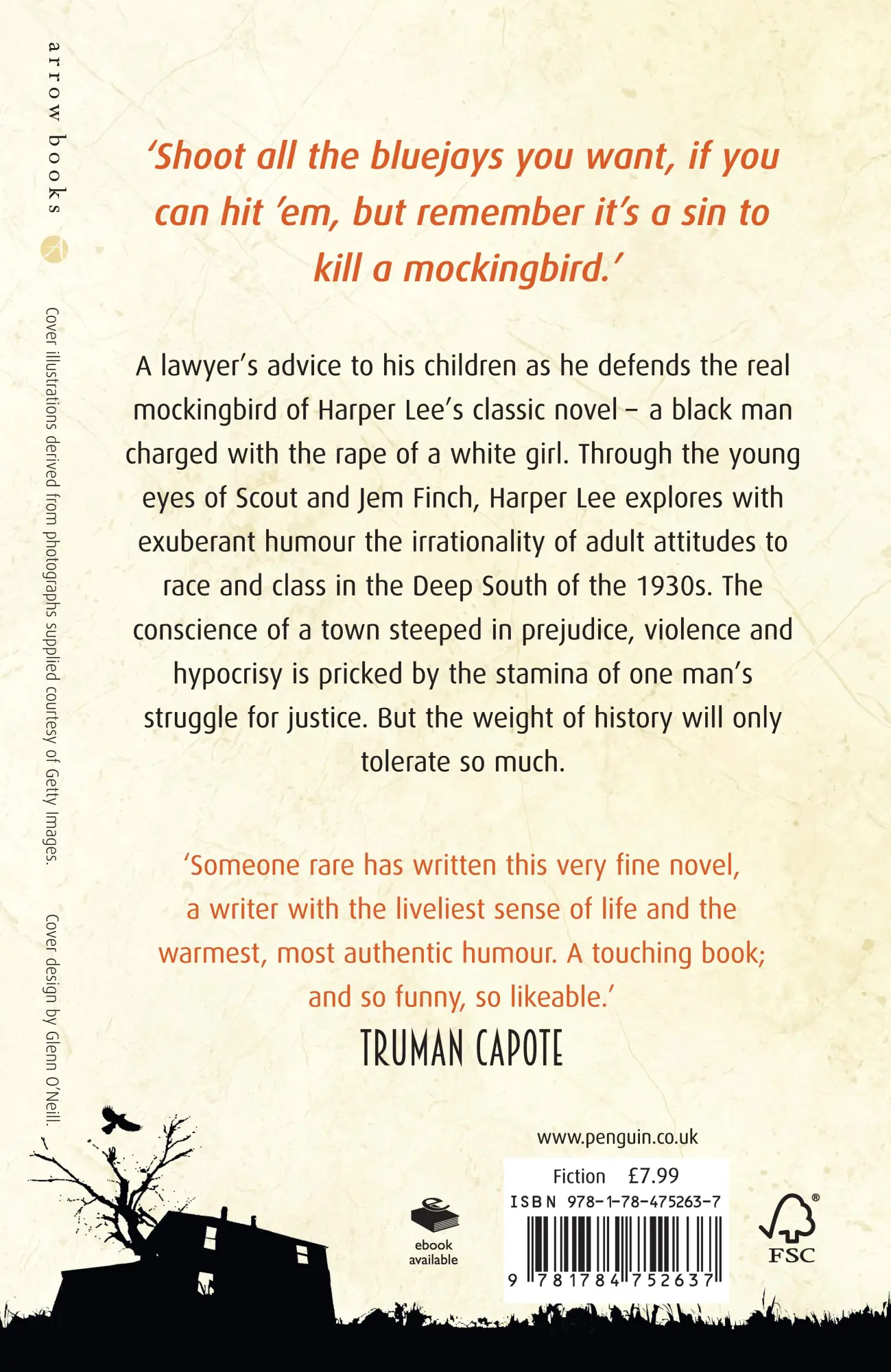 Rückseite: 9781784752637 | To Kill A Mockingbird | Harper Lee | Taschenbuch | 309 S. | Englisch