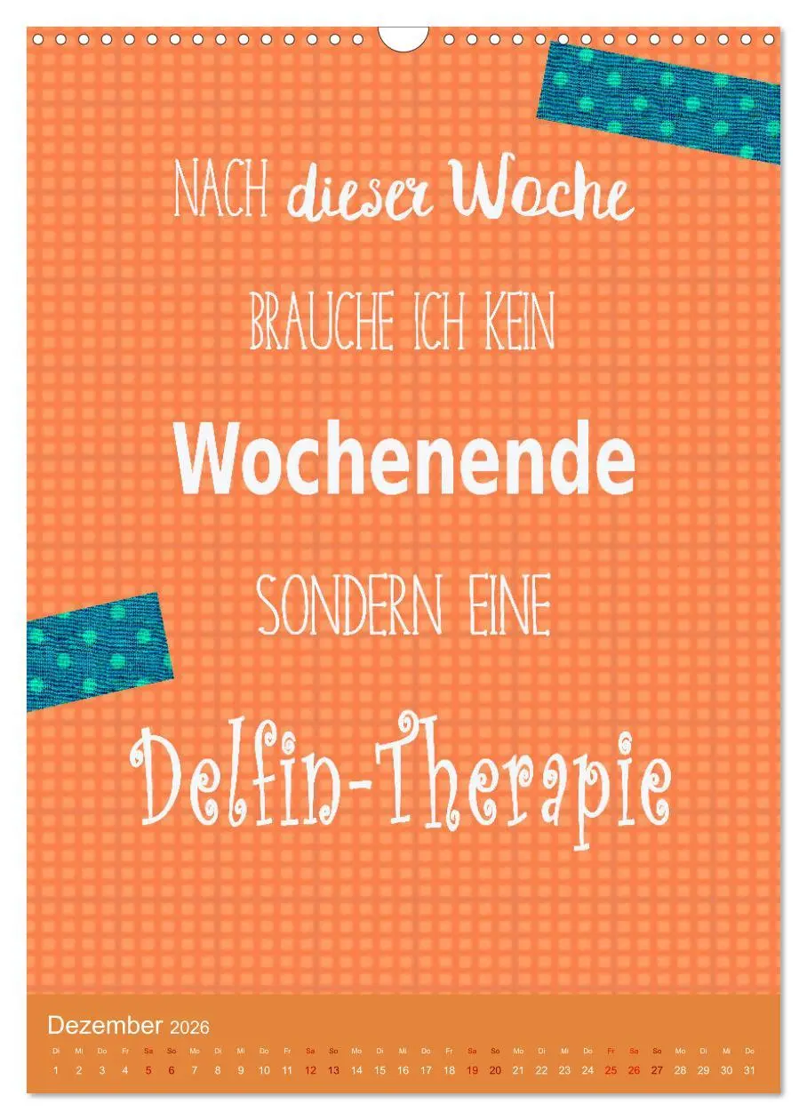 Bild: 9783516252637 | Arbeit macht Spaß (Wandkalender 2026 DIN A3 hoch), CALVENDO...