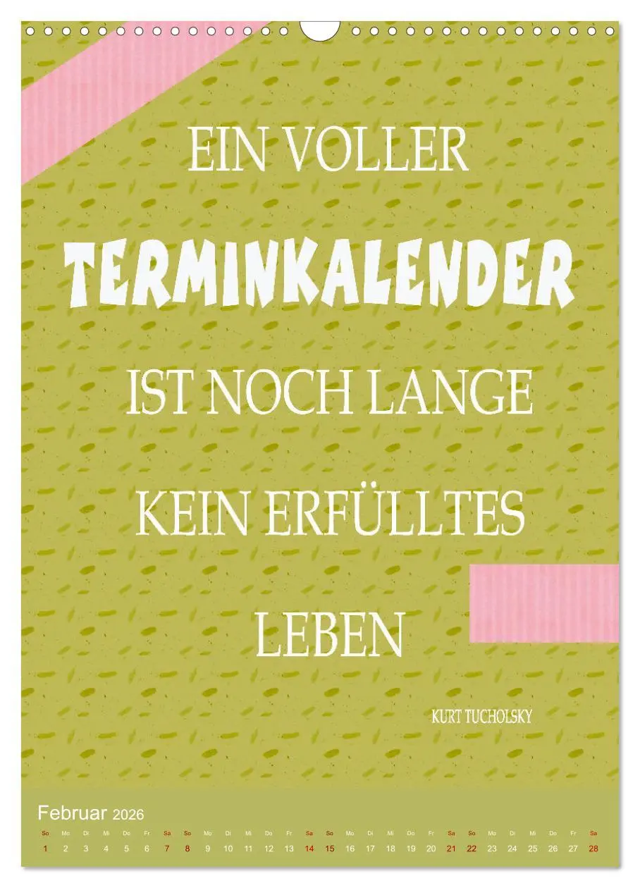 Bild: 9783516252637 | Arbeit macht Spaß (Wandkalender 2026 DIN A3 hoch), CALVENDO...