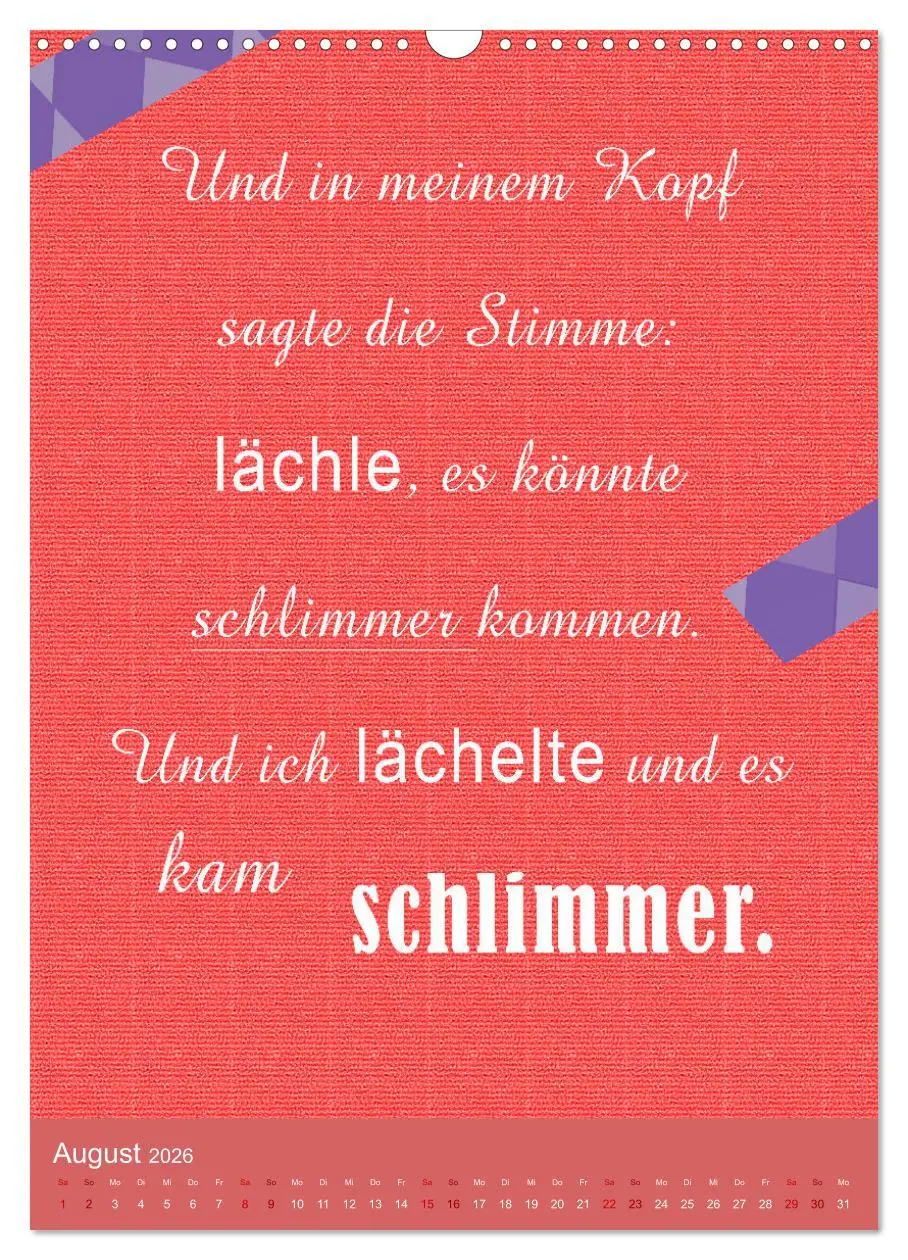 Bild: 9783516252637 | Arbeit macht Spaß (Wandkalender 2026 DIN A3 hoch), CALVENDO...