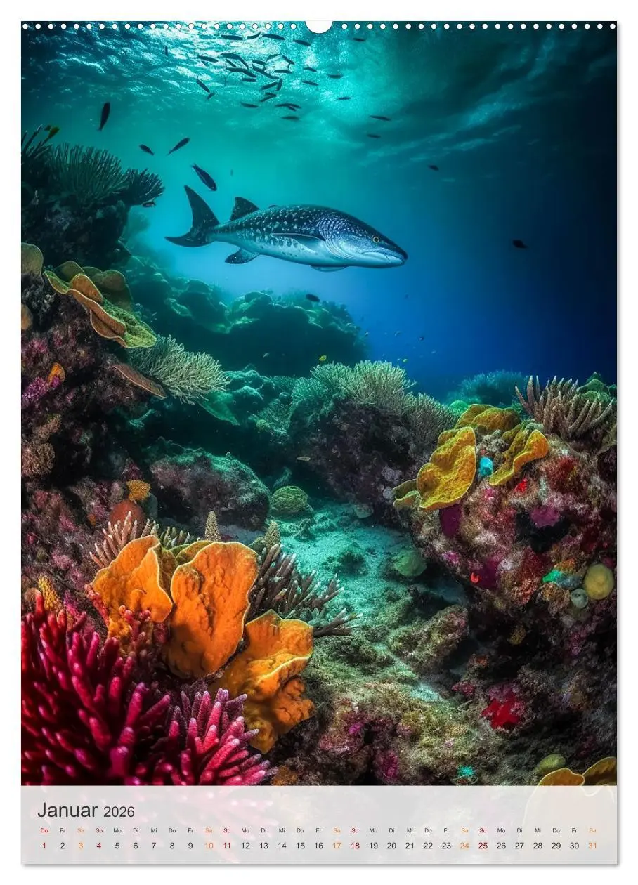 Bild: 9783516322637 | Fantastische Unterwasserwelt (hochwertiger Premium Wandkalender...