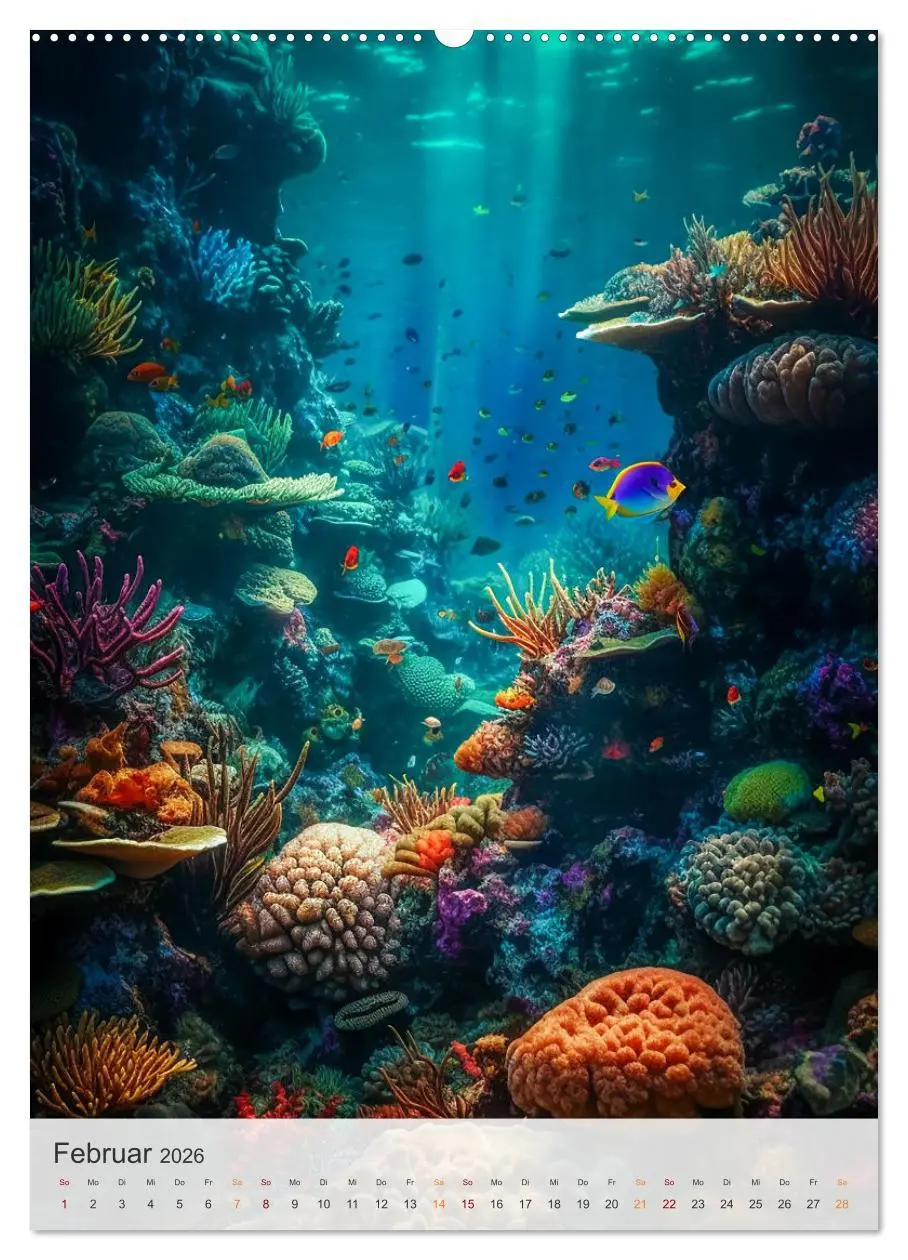 Bild: 9783516322637 | Fantastische Unterwasserwelt (hochwertiger Premium Wandkalender...
