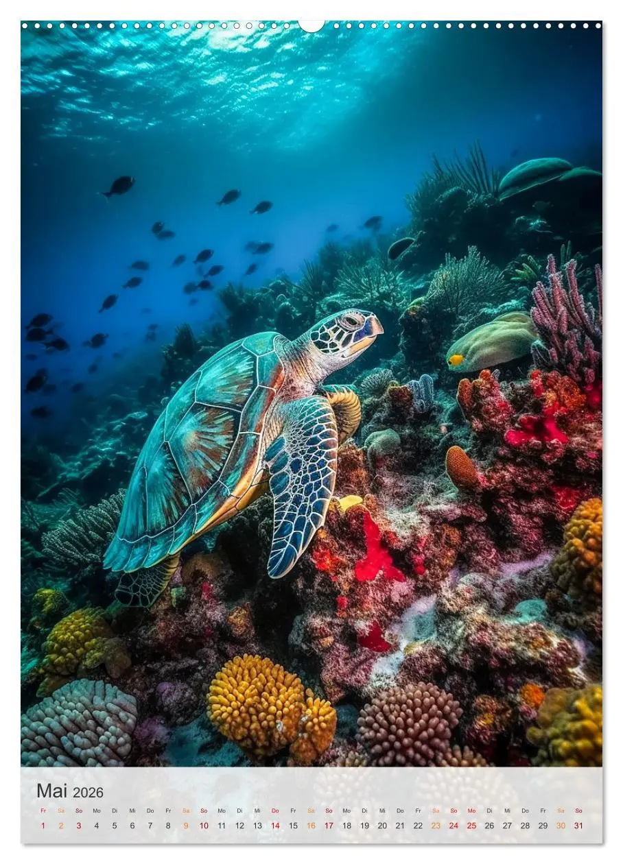 Bild: 9783516322637 | Fantastische Unterwasserwelt (hochwertiger Premium Wandkalender...