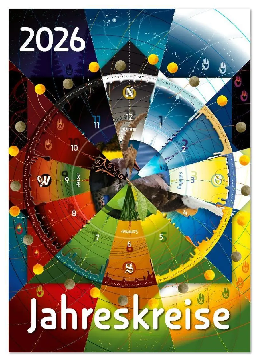 Cover: 9783516632637 | Jahreskreise (Tischkalender 2026 DIN A5 hoch), CALVENDO Monatskalender