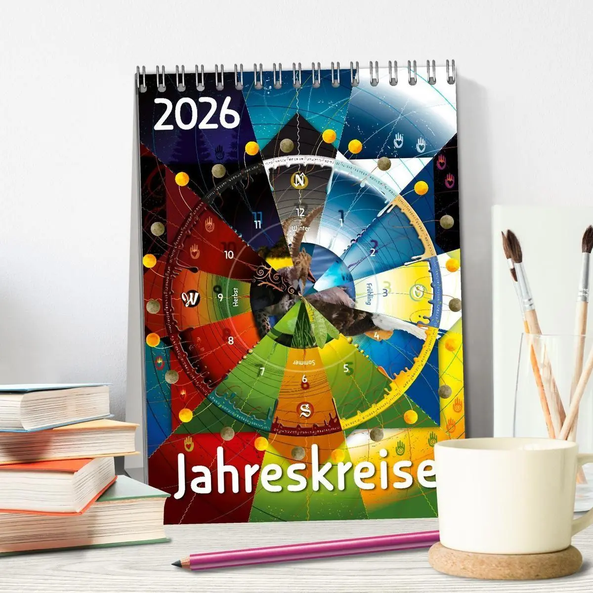 Bild: 9783516632637 | Jahreskreise (Tischkalender 2026 DIN A5 hoch), CALVENDO Monatskalender
