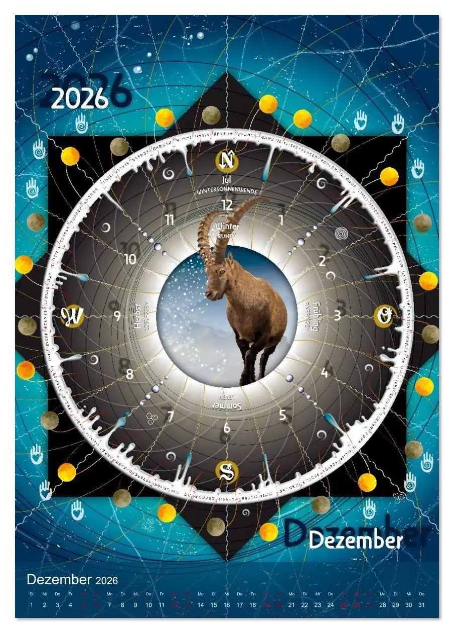 Bild: 9783516632637 | Jahreskreise (Tischkalender 2026 DIN A5 hoch), CALVENDO Monatskalender