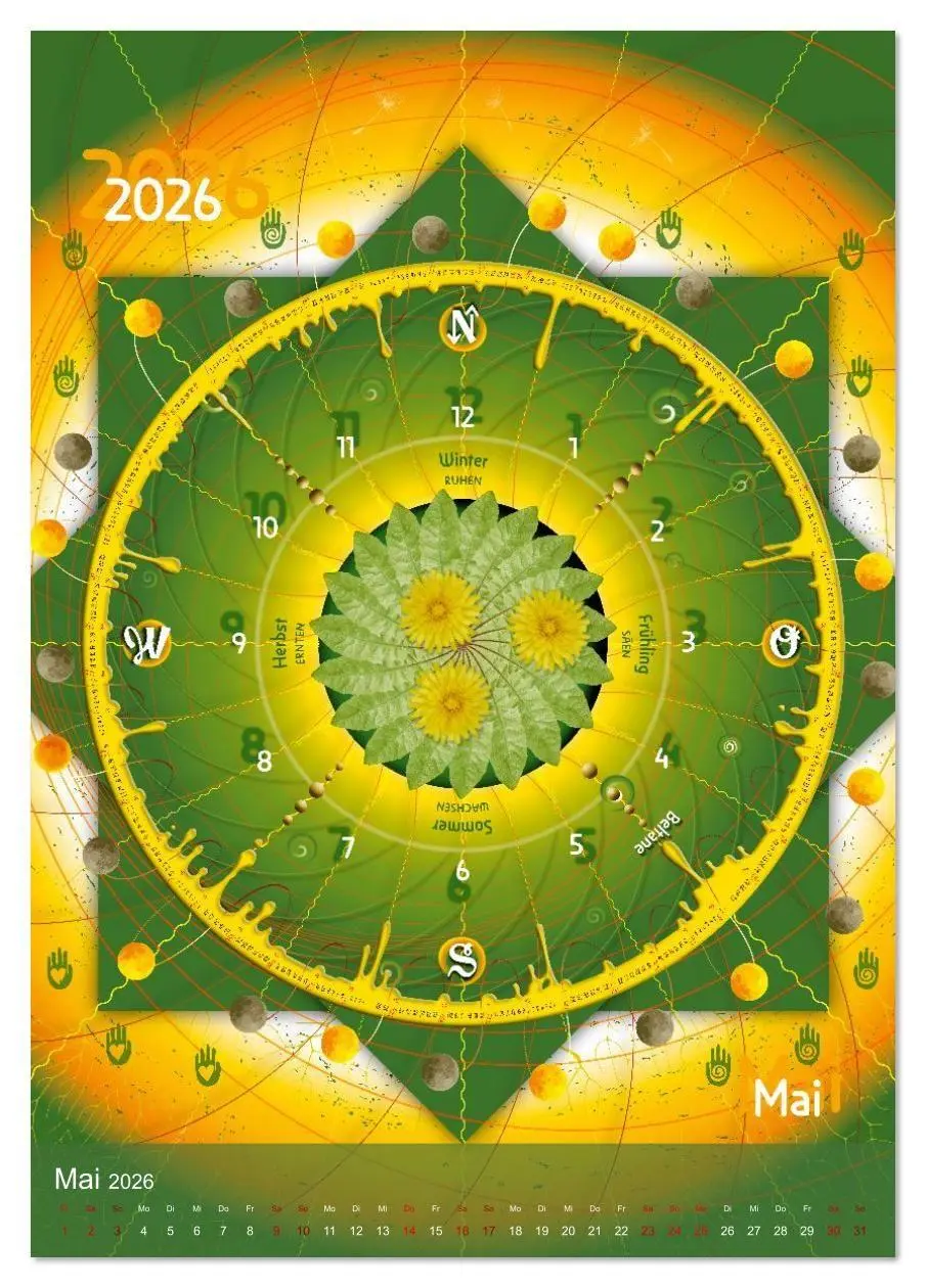 Bild: 9783516632637 | Jahreskreise (Tischkalender 2026 DIN A5 hoch), CALVENDO Monatskalender