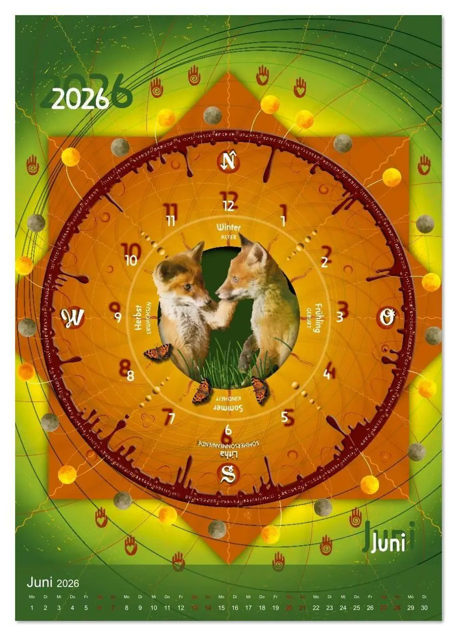 Bild: 9783516632637 | Jahreskreise (Tischkalender 2026 DIN A5 hoch), CALVENDO Monatskalender