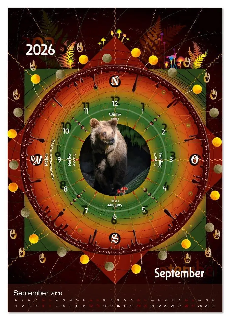 Bild: 9783516632637 | Jahreskreise (Tischkalender 2026 DIN A5 hoch), CALVENDO Monatskalender