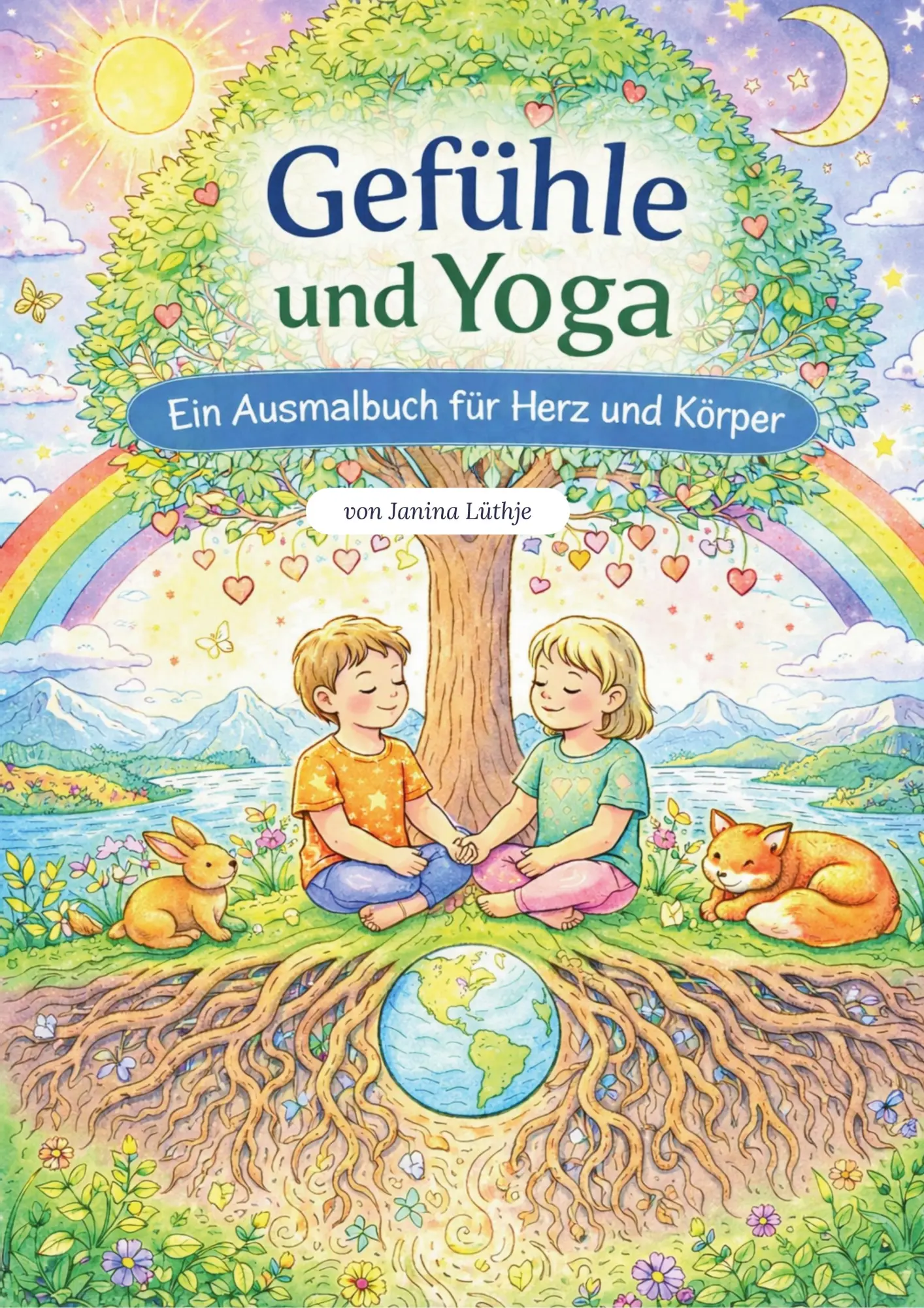 Cover: 9783696372637 | Gefühle und Yoga | Ein Ausmalbuch für Herz und Körper | Janina Lüthje
