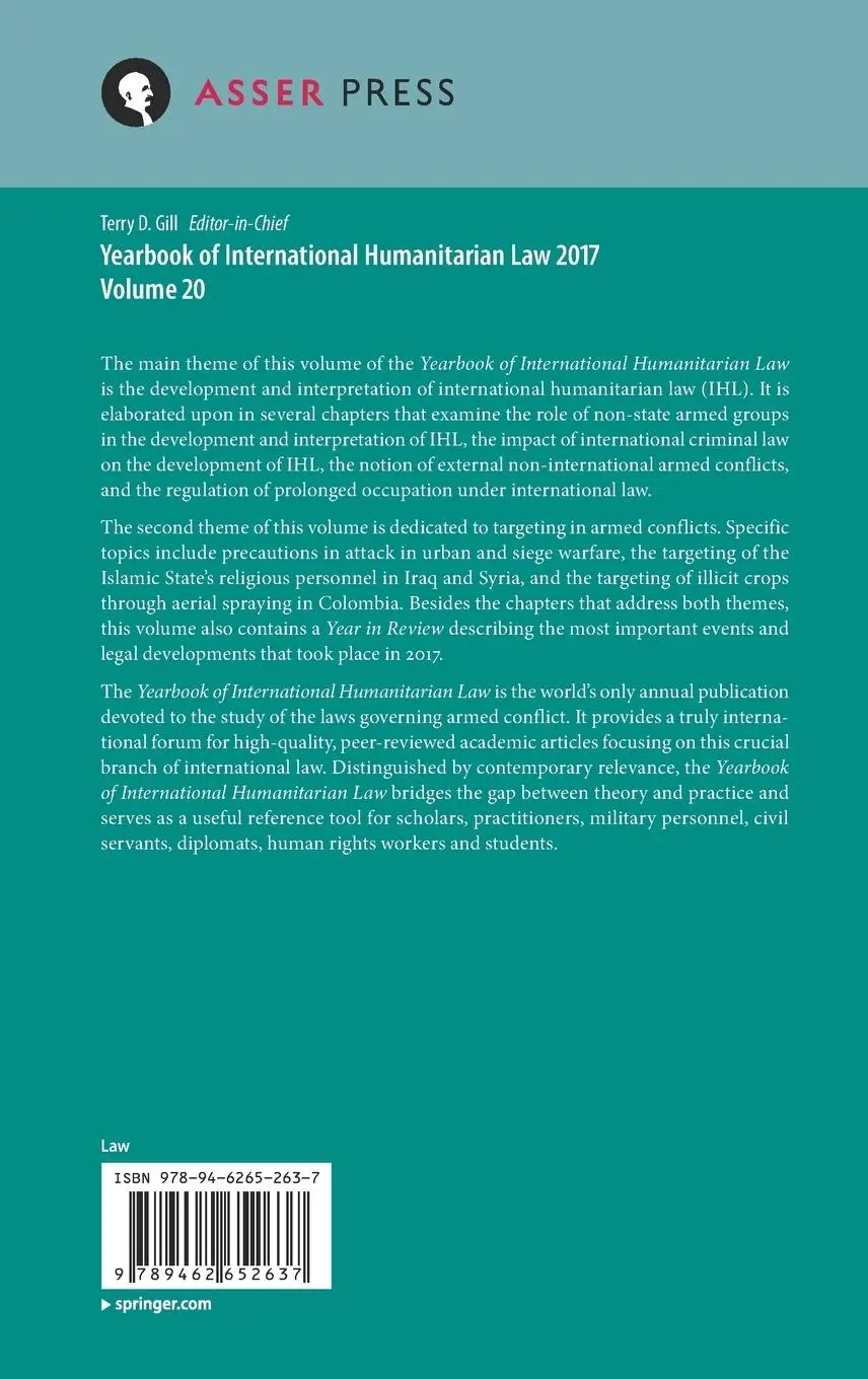 Rückseite: 9789462652637 | Yearbook of International Humanitarian Law, Volume 20, 2017 | Buch | x