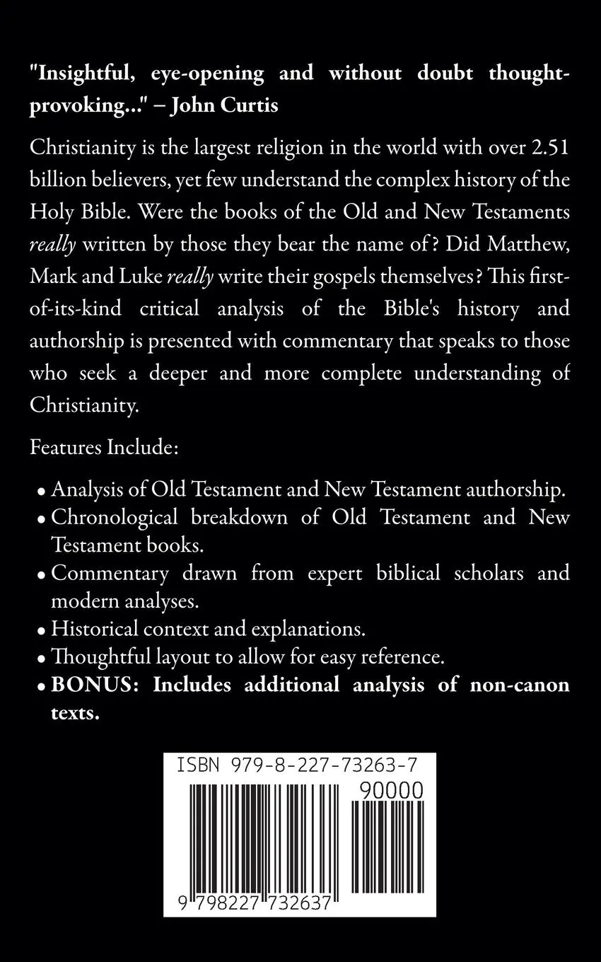 Rückseite: 9798227732637 | Who Really Wrote the Bible? | Richard Heywood | Taschenbuch | Englisch