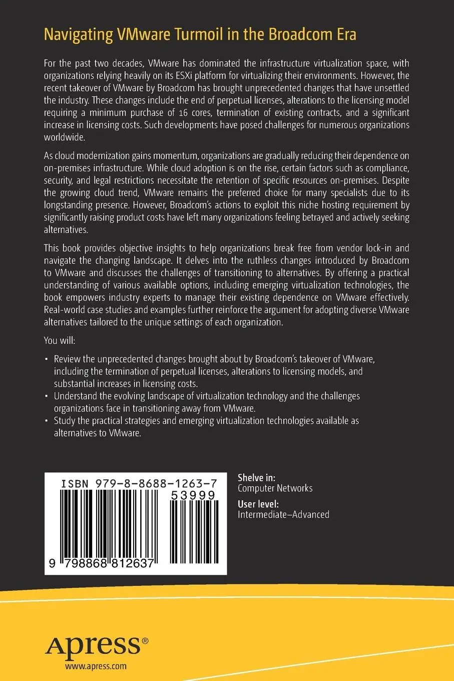 Rückseite: 9798868812637 | Navigating VMware Turmoil in the Broadcom Era | Chetan Gabhane (u. a.)