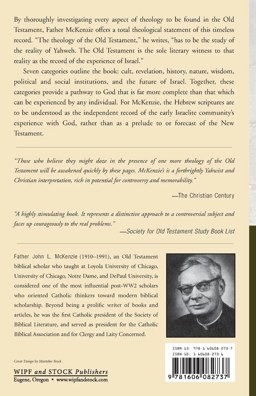 Rückseite: 9781606082737 | A Theology of the Old Testament | John L. Mckenzie | Taschenbuch