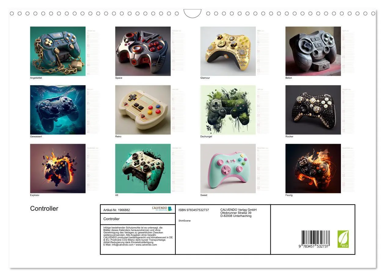 Bild: 9783457532737 | Controller (Wandkalender 2026 DIN A3 quer), CALVENDO Monatskalender