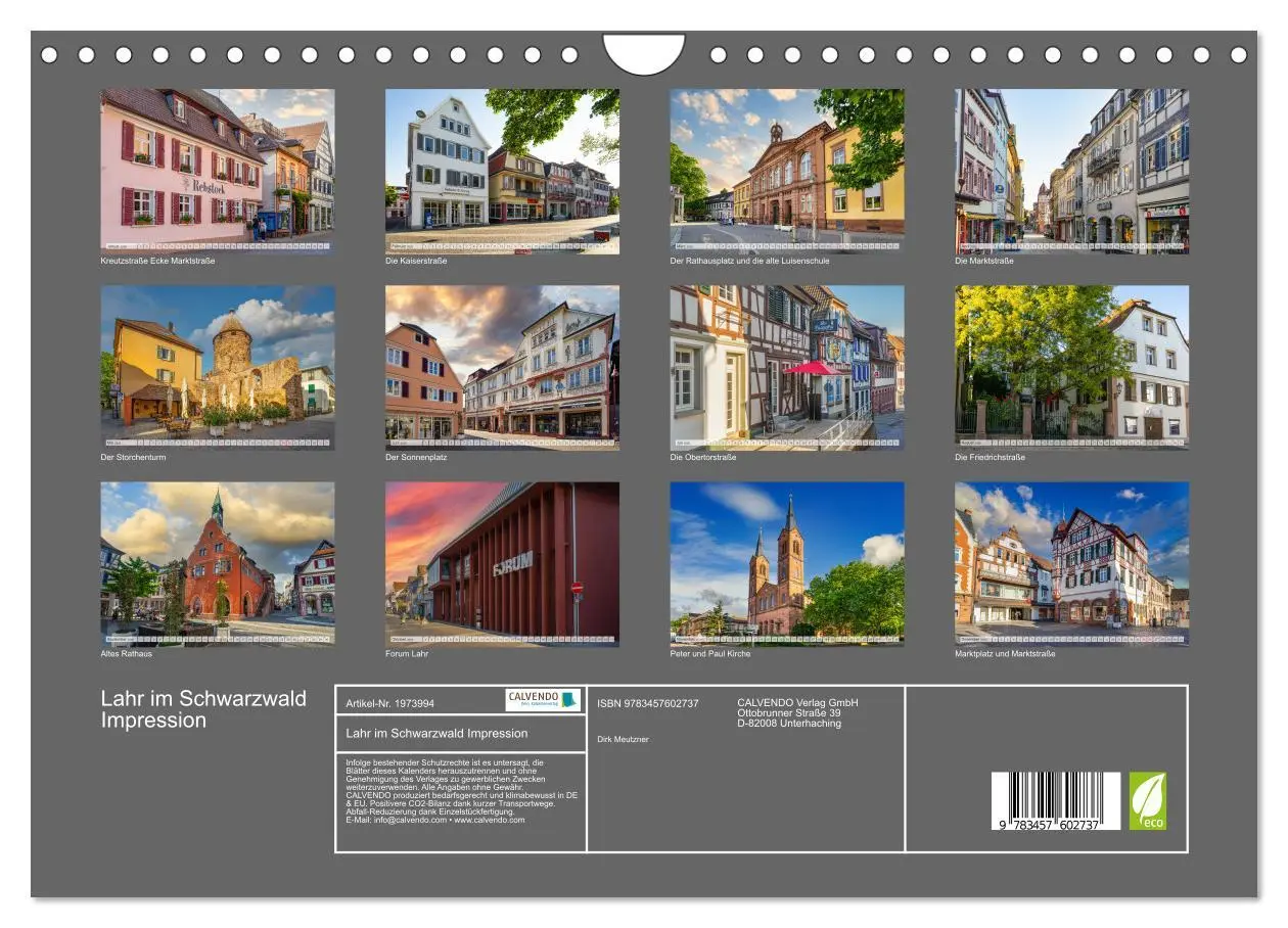 Bild: 9783457602737 | Lahr im Schwarzwald Impression (Wandkalender 2026 DIN A4 quer),...