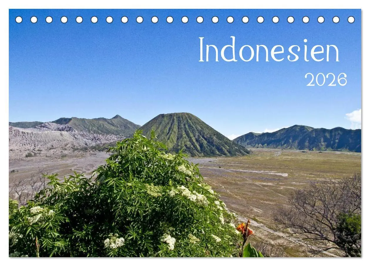 Cover: 9783516172737 | Indonesien (Tischkalender 2026 DIN A5 quer), CALVENDO Monatskalender