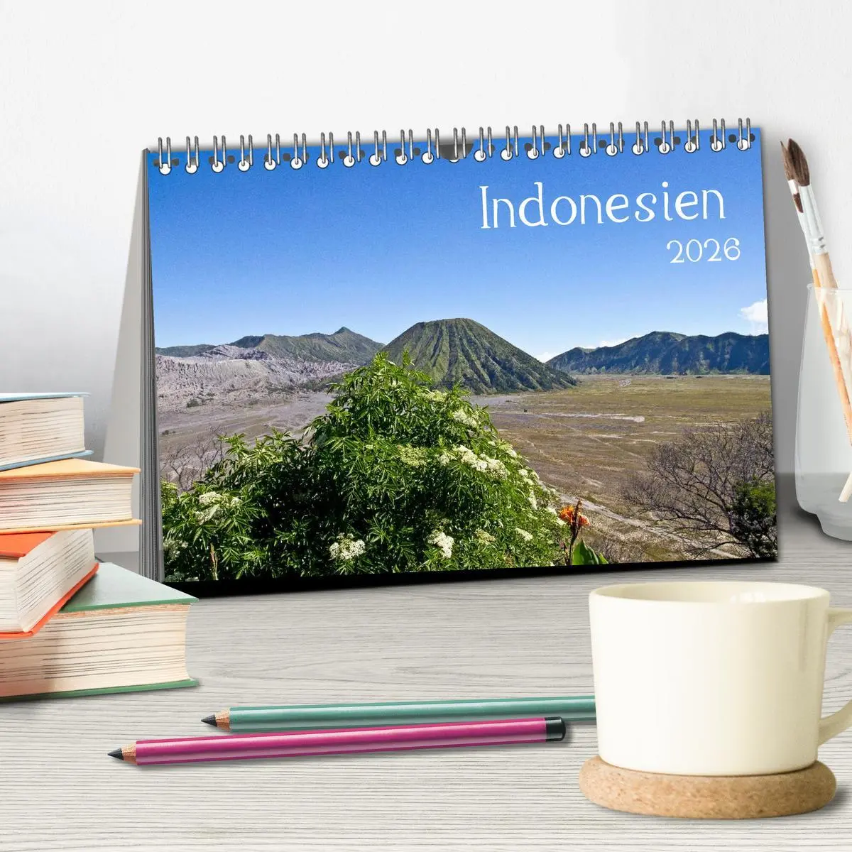 Bild: 9783516172737 | Indonesien (Tischkalender 2026 DIN A5 quer), CALVENDO Monatskalender