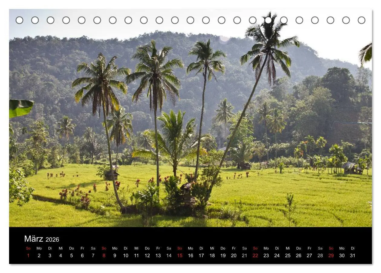 Bild: 9783516172737 | Indonesien (Tischkalender 2026 DIN A5 quer), CALVENDO Monatskalender