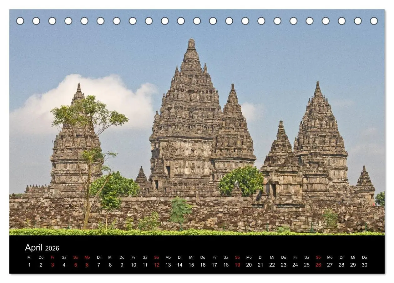 Bild: 9783516172737 | Indonesien (Tischkalender 2026 DIN A5 quer), CALVENDO Monatskalender