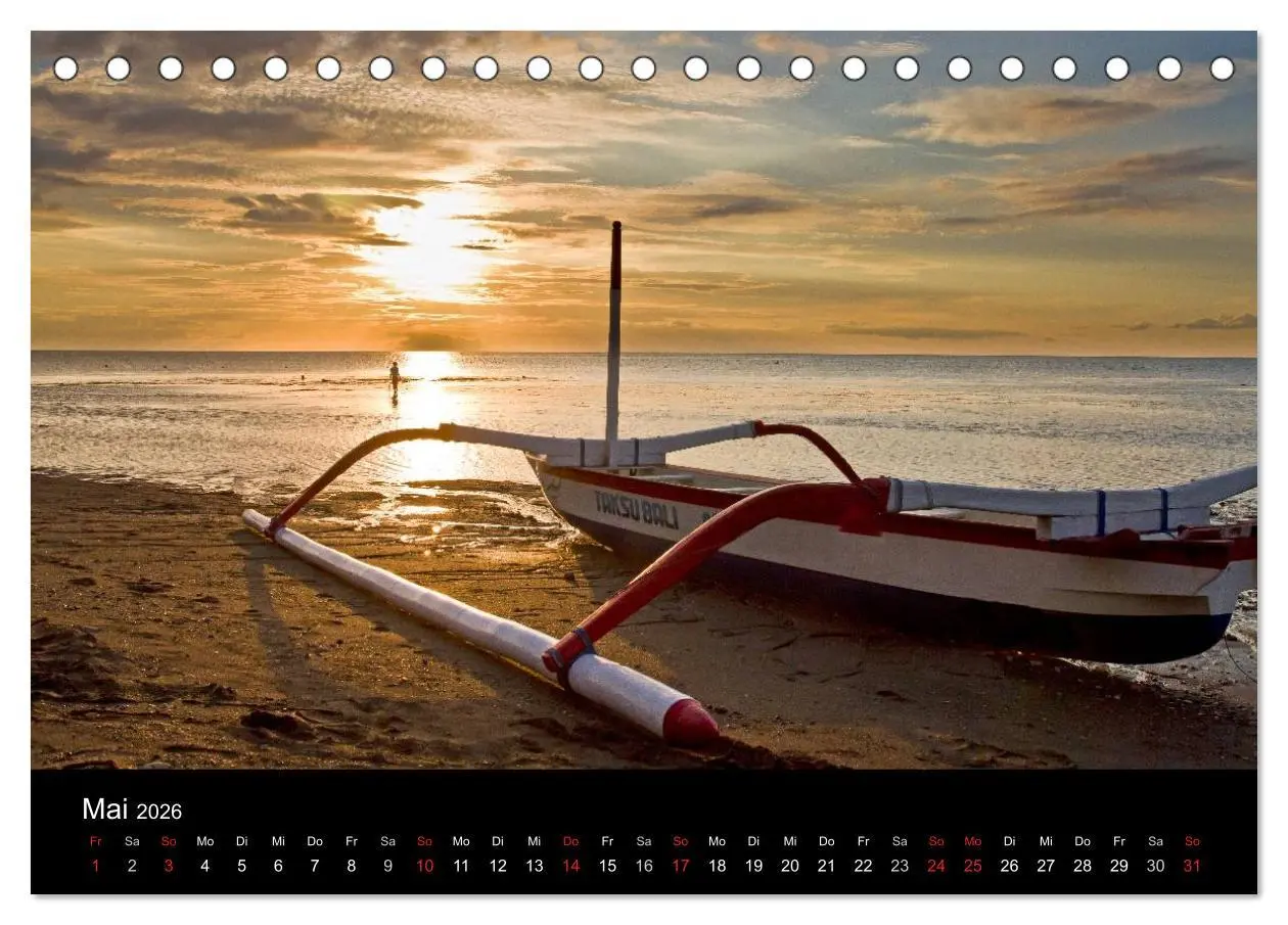 Bild: 9783516172737 | Indonesien (Tischkalender 2026 DIN A5 quer), CALVENDO Monatskalender