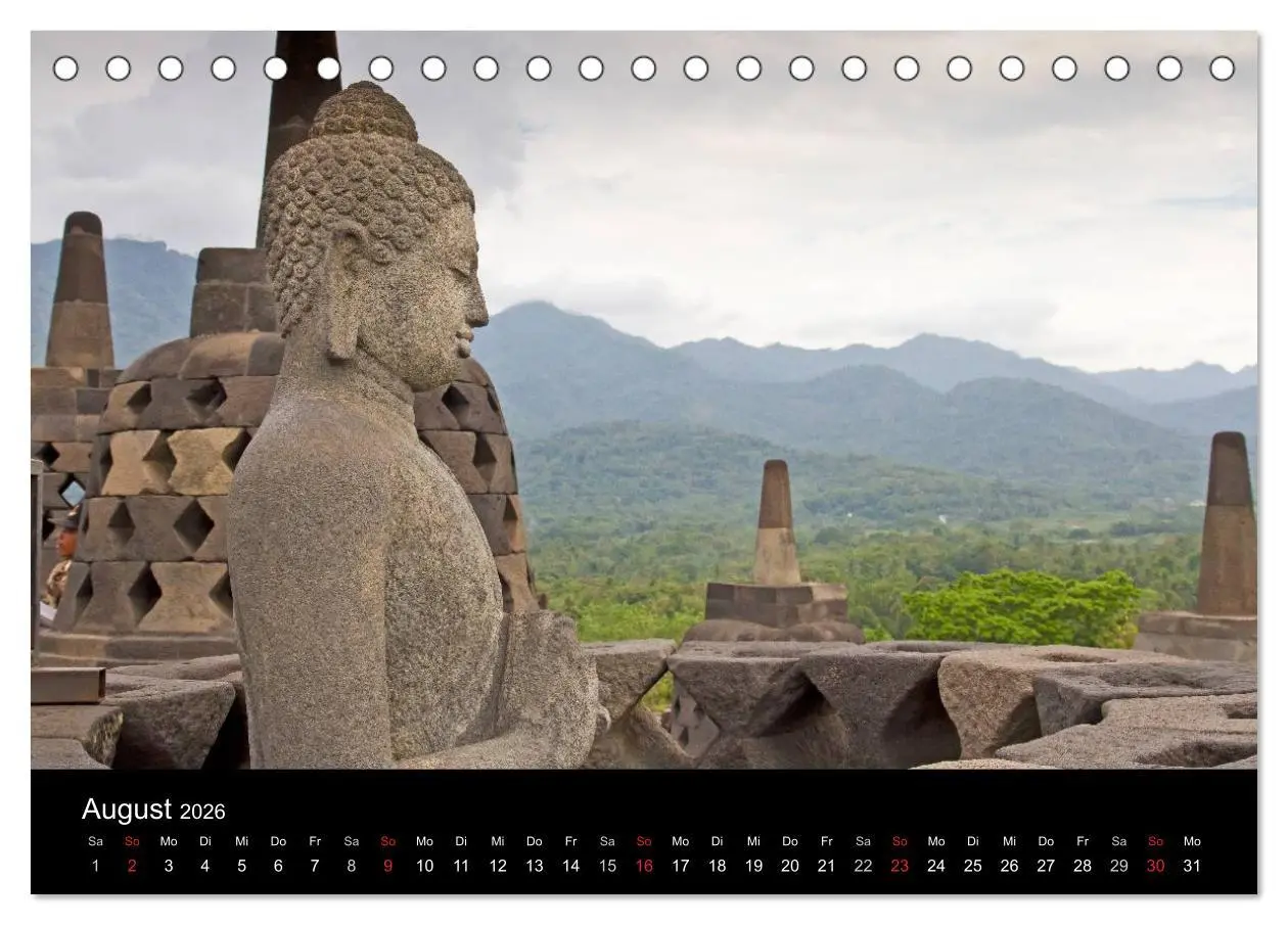 Bild: 9783516172737 | Indonesien (Tischkalender 2026 DIN A5 quer), CALVENDO Monatskalender