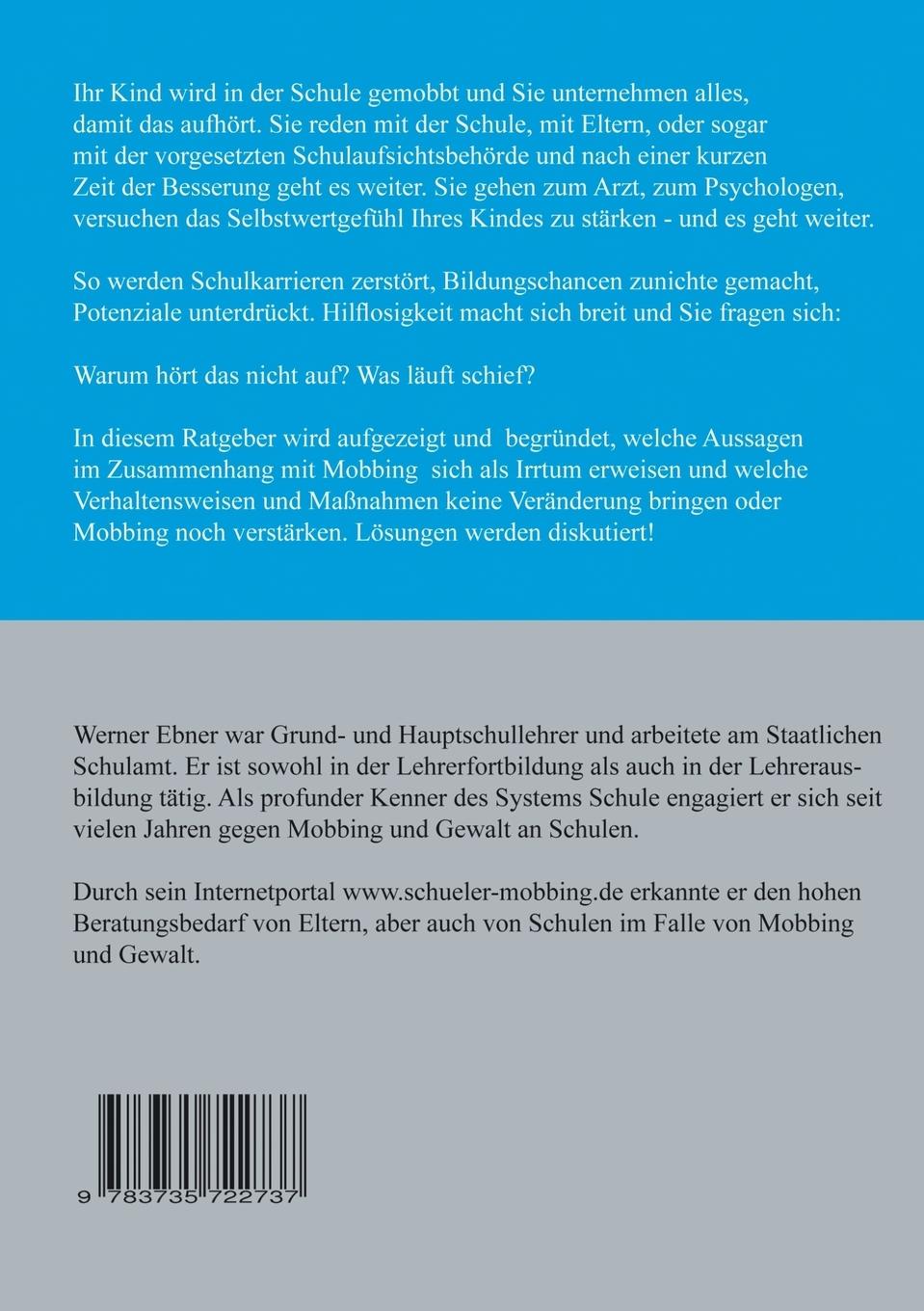 Rückseite: 9783735722737 | Mobbingirrtümer | ...deswegen geht es weiter | Werner Ebner | Buch