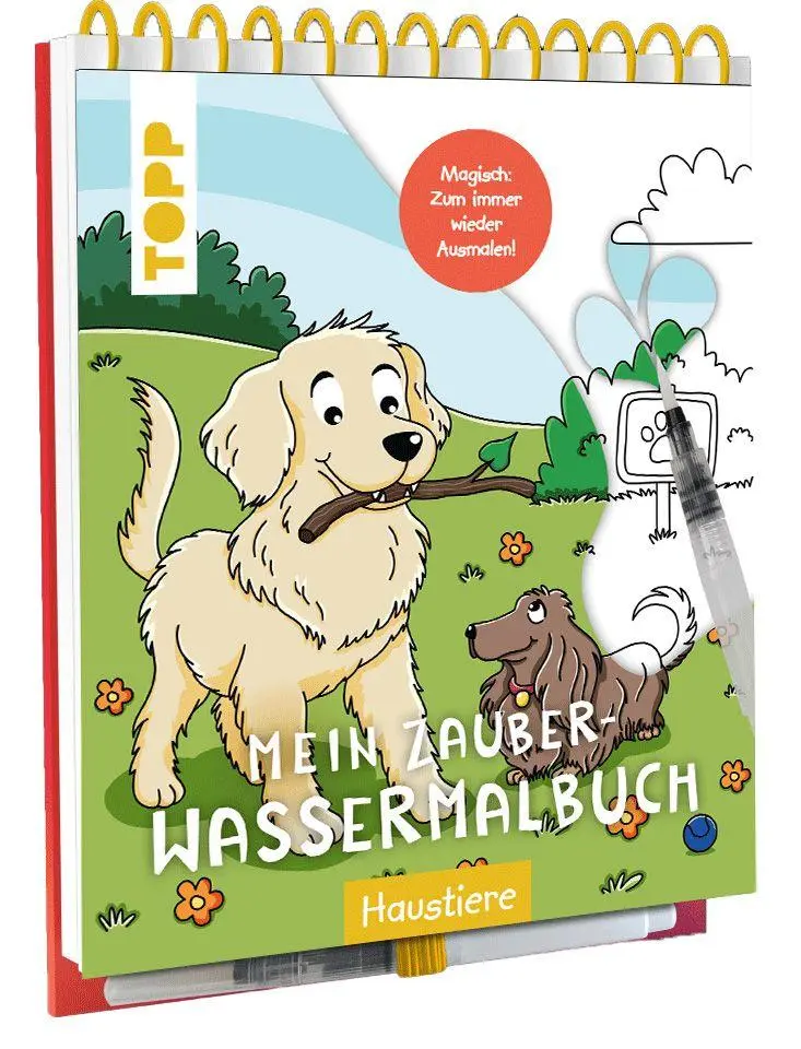 Cover: 9783735892737 | Mein Zauber-Wassermalbuch Haustiere | Nadja Schwendemann | Buch | 2026