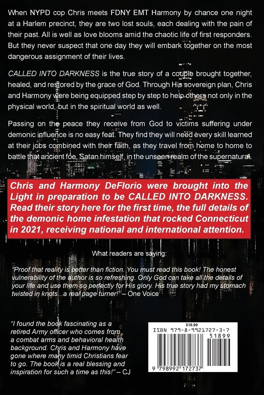 Rückseite: 9798992172737 | Called Into Darkness | Chris Deflorio | Taschenbuch | Englisch | 2024