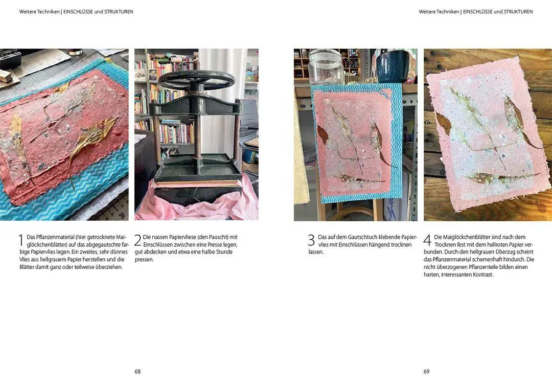 Bild: 9783258602837 | Papiere schöpfen und gestalten | Projekte aus Altpapieren und Pflanzen