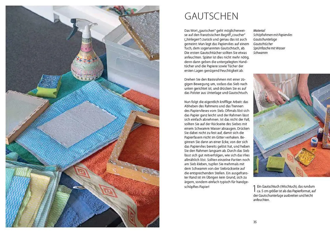 Bild: 9783258602837 | Papiere schöpfen und gestalten | Projekte aus Altpapieren und Pflanzen