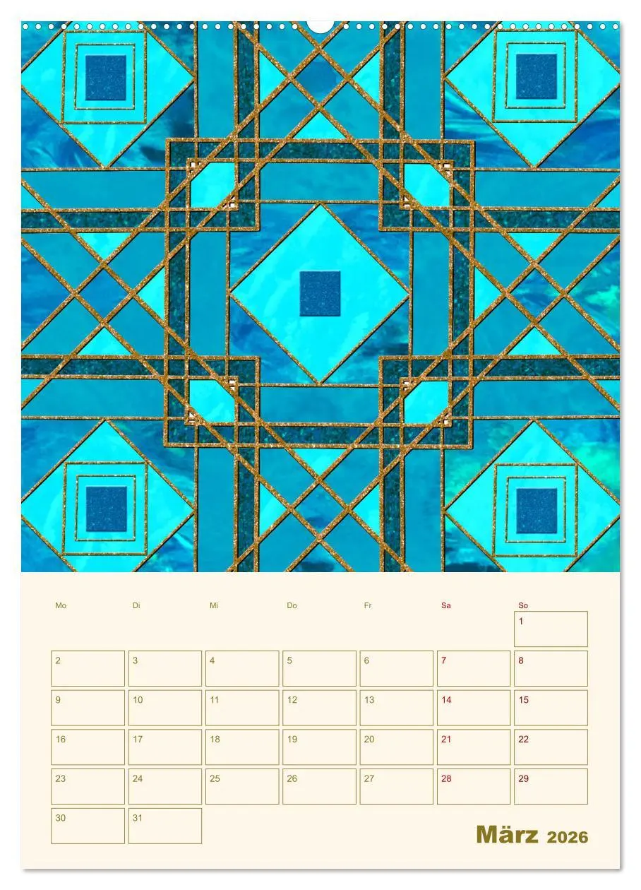 Bild: 9783516302837 | Art Deco Planer (hochwertiger Premium Wandkalender 2026 DIN A2...