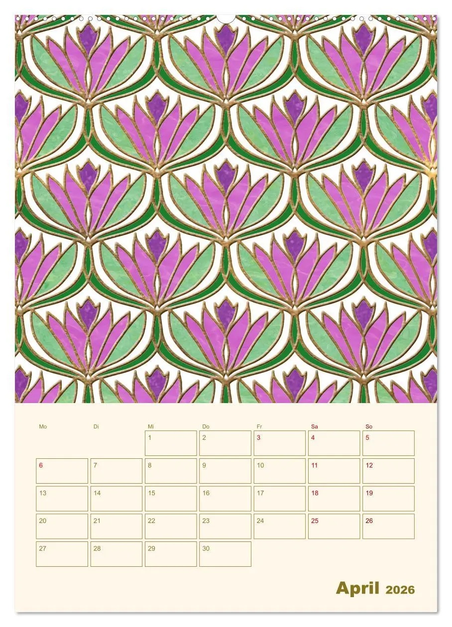 Bild: 9783516302837 | Art Deco Planer (hochwertiger Premium Wandkalender 2026 DIN A2...