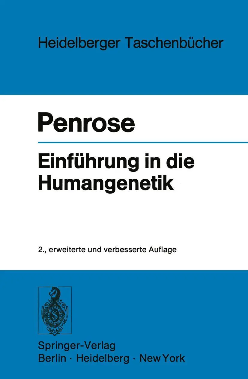 Cover: 9783540062837 | Einführung in die Humangenetik | L. S. Penrose | Taschenbuch | xii