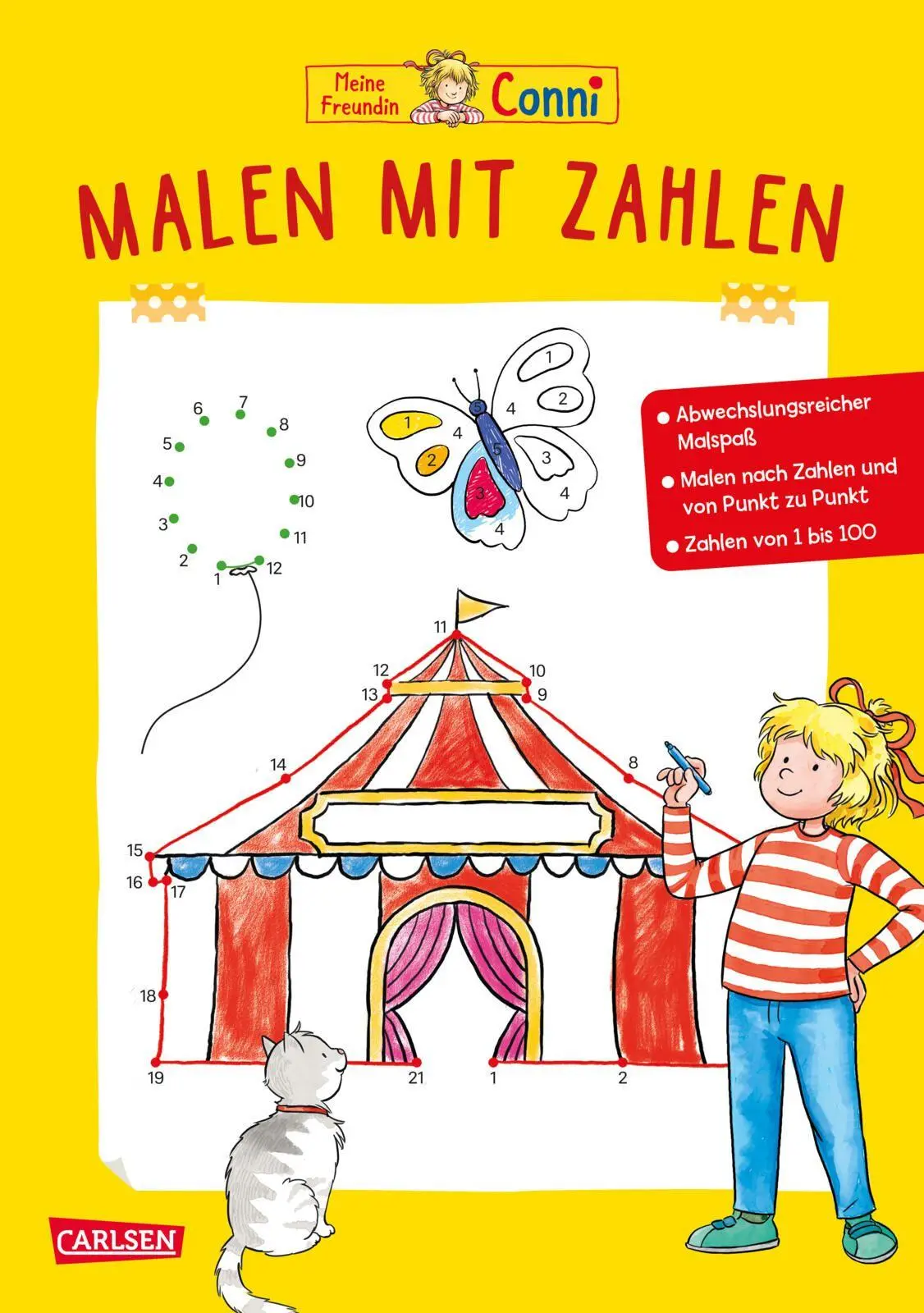 Cover: 9783551192837 | Conni Gelbe Reihe (Beschäftigungsbuch): Malen mit Zahlen | Sörensen