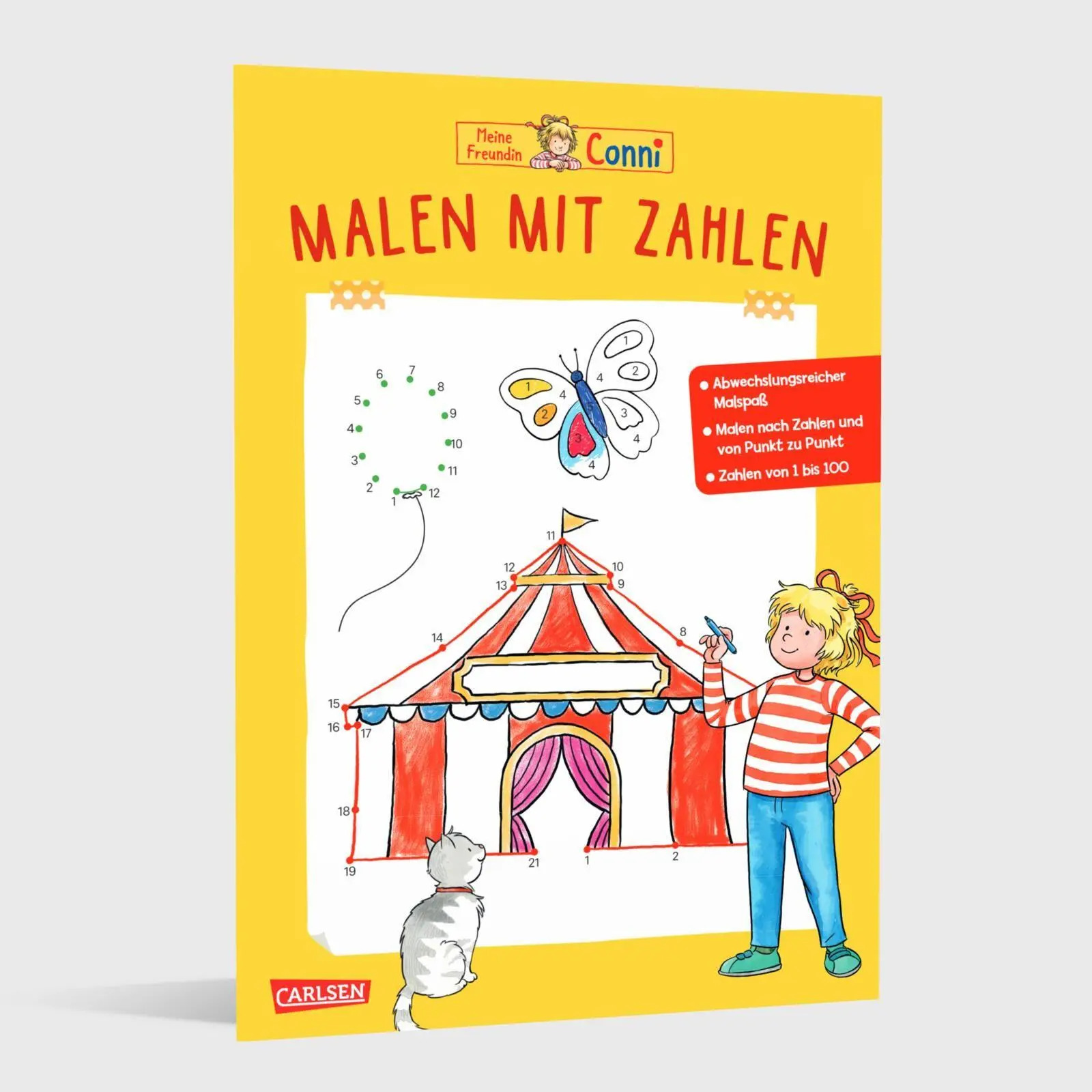 Bild: 9783551192837 | Conni Gelbe Reihe (Beschäftigungsbuch): Malen mit Zahlen | Sörensen