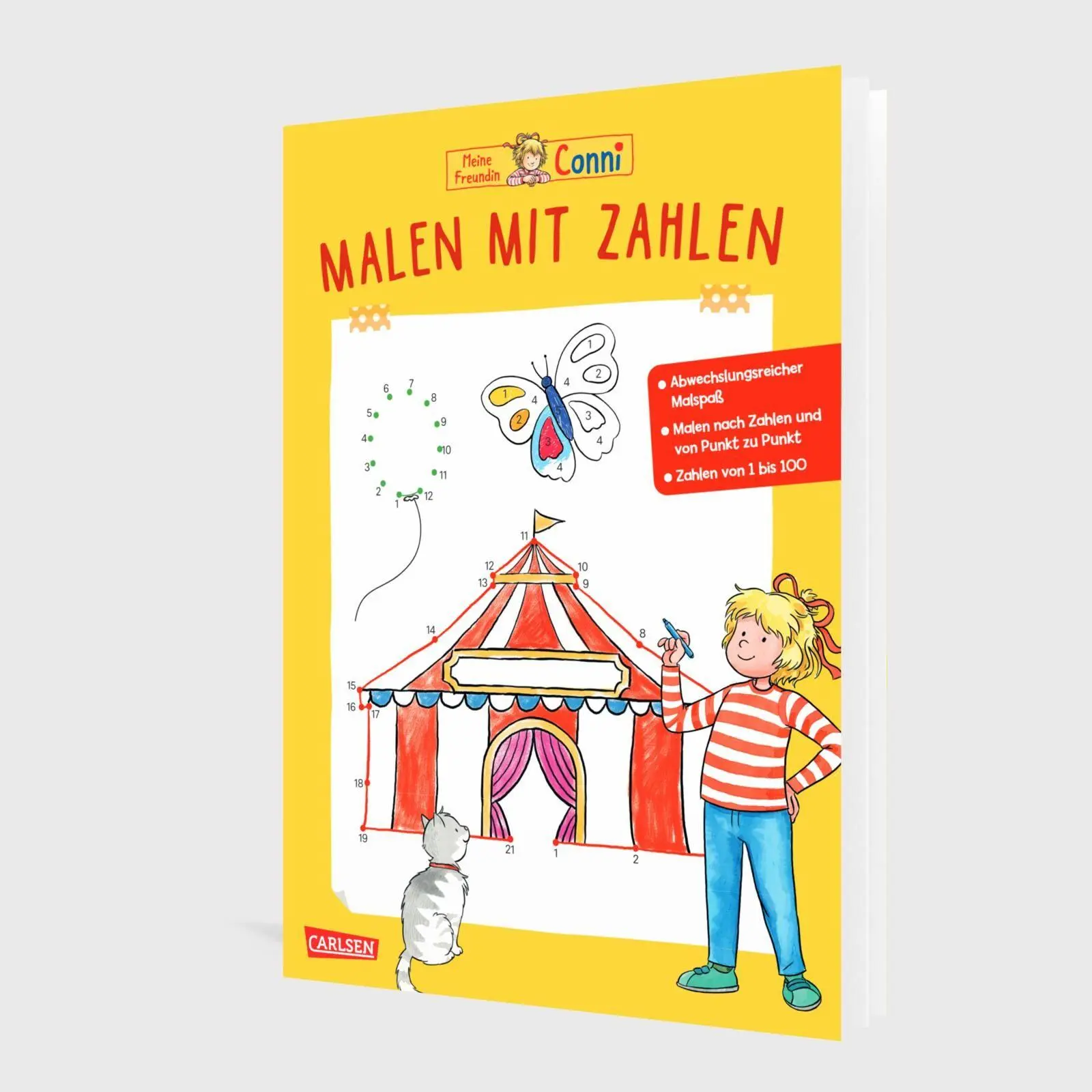 Bild: 9783551192837 | Conni Gelbe Reihe (Beschäftigungsbuch): Malen mit Zahlen | Sörensen