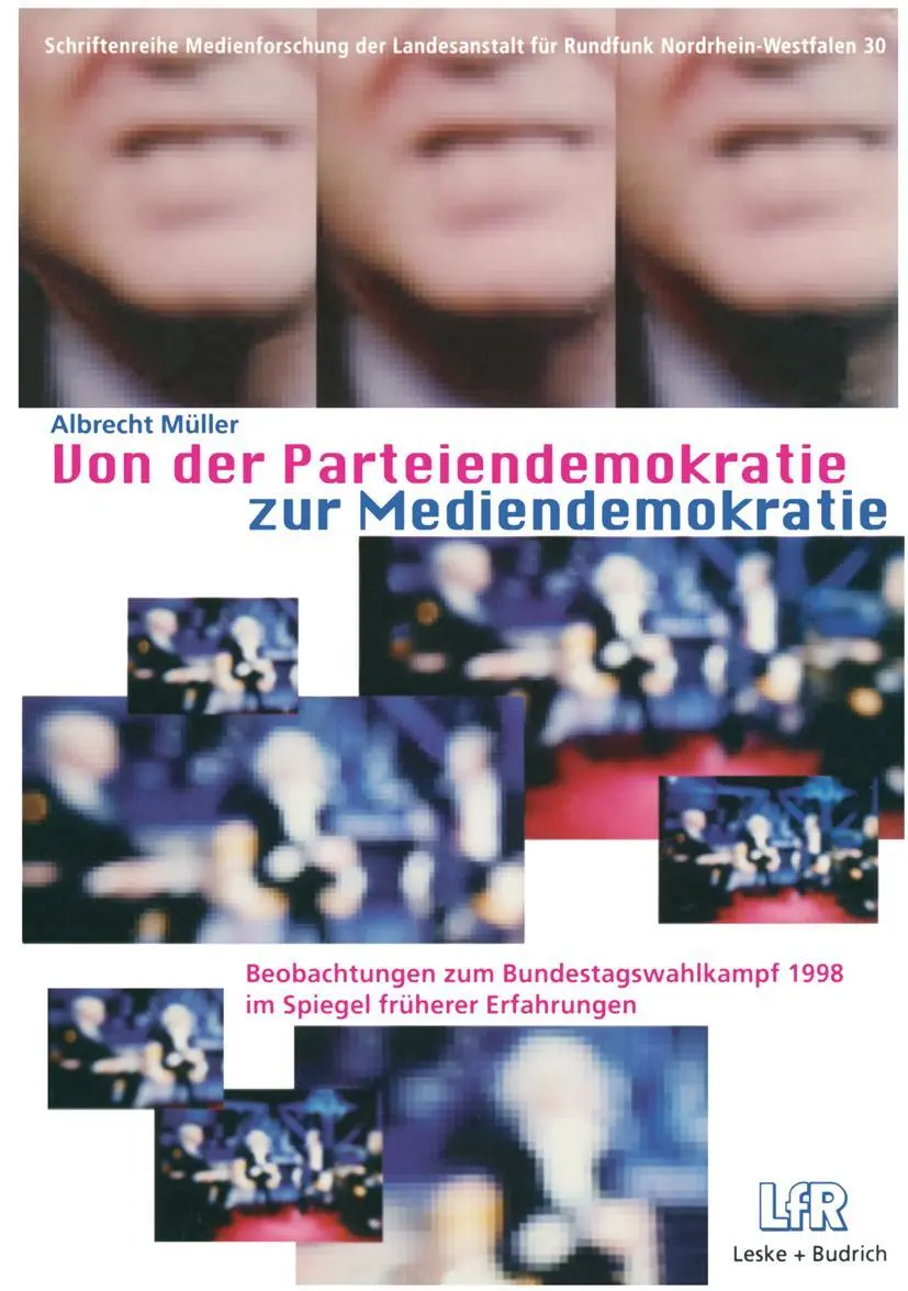 Cover: 9783810022837 | Von der Parteiendemokratie zur Mediendemokratie | Albrecht Müller
